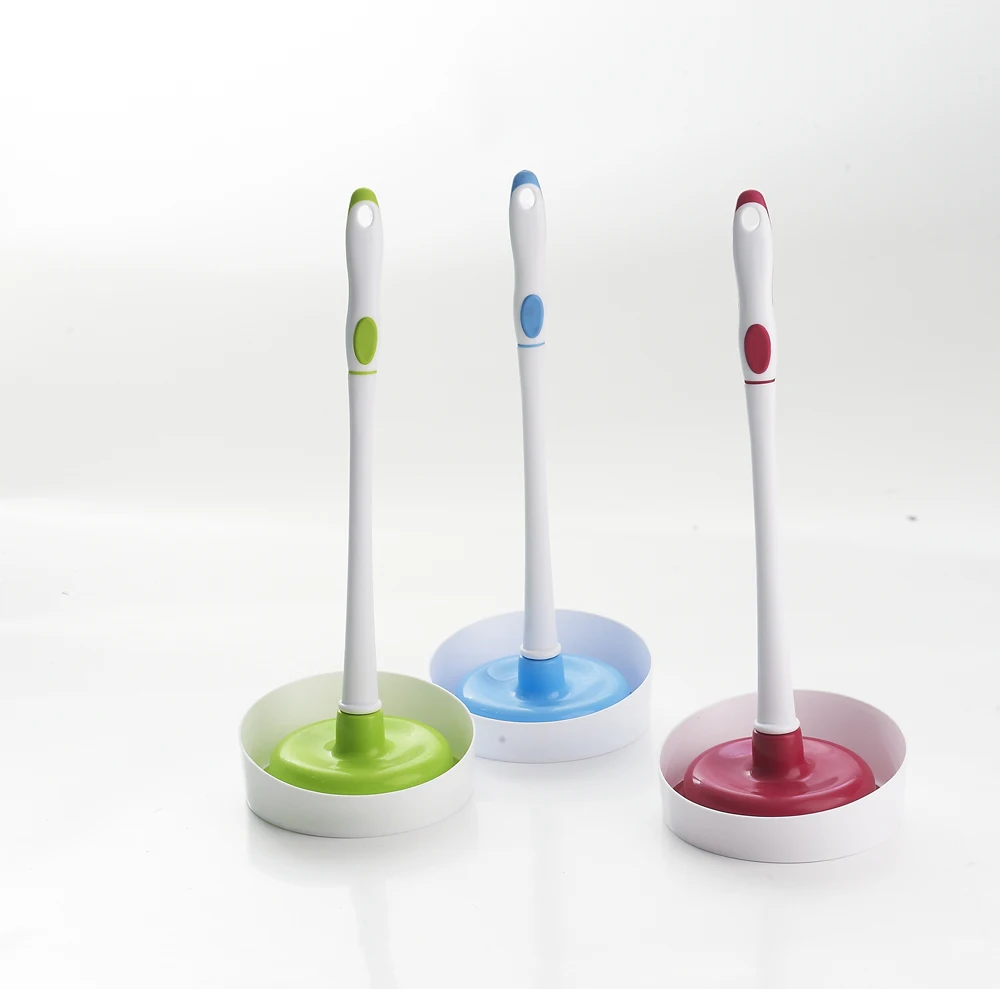 hot selling pvc toilet plunger with holder