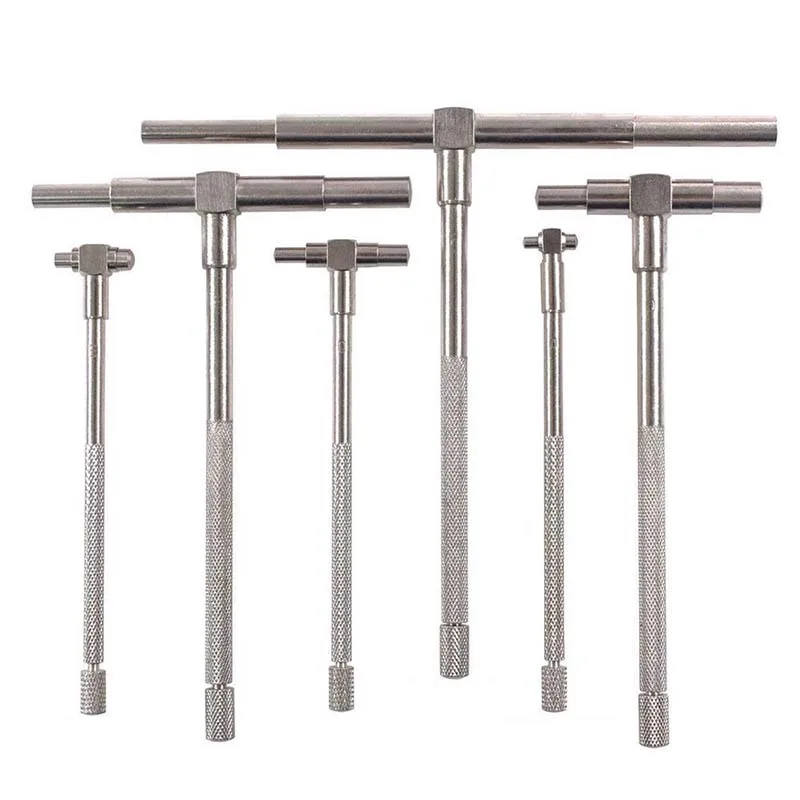 6Pcs Telescopic Gauge 8-150mm Adjustable Inner Diameter Gauge Micrometer Measuring Tools