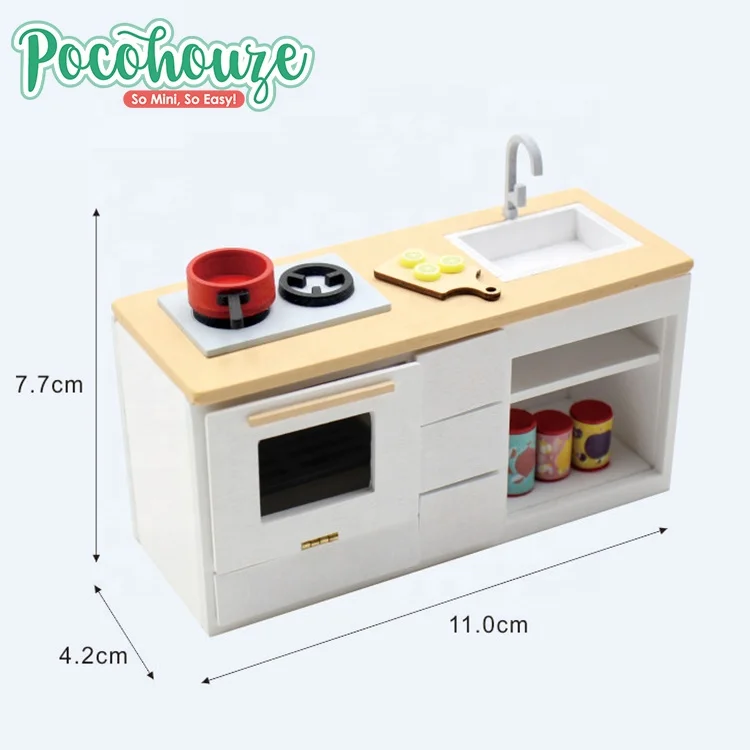 how to make miniature kitchen with cardboard // diy mini kitchen