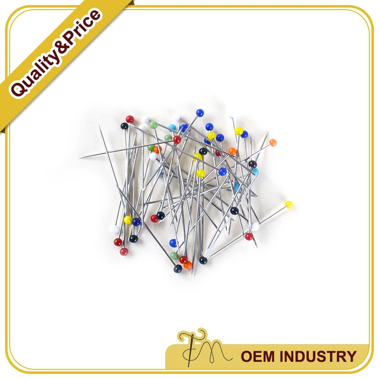 
 Assorted Colorful Pearl Ball Head Straight Pins  