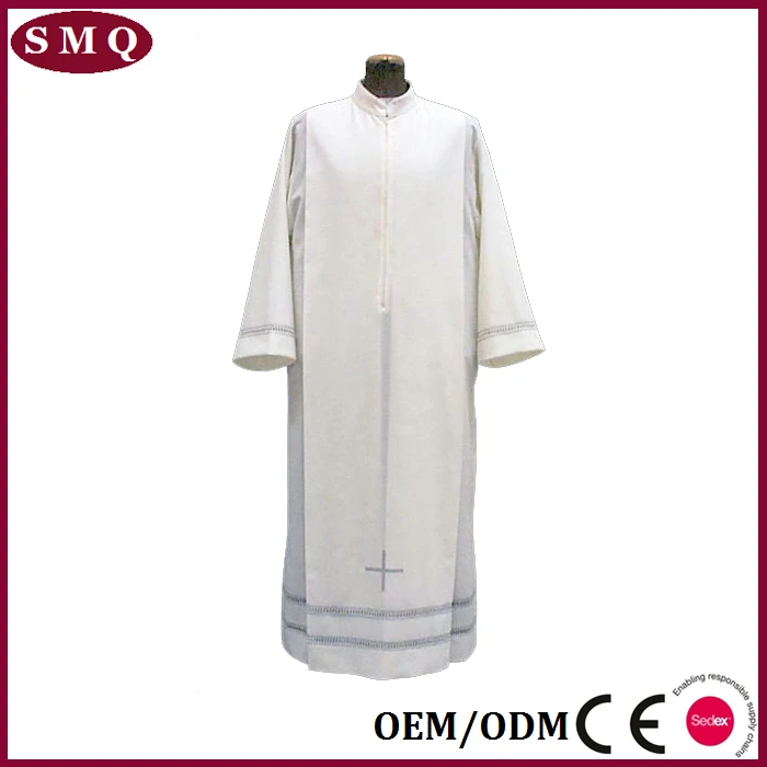 Custom Church Vestment White Clergy Surplice for Women