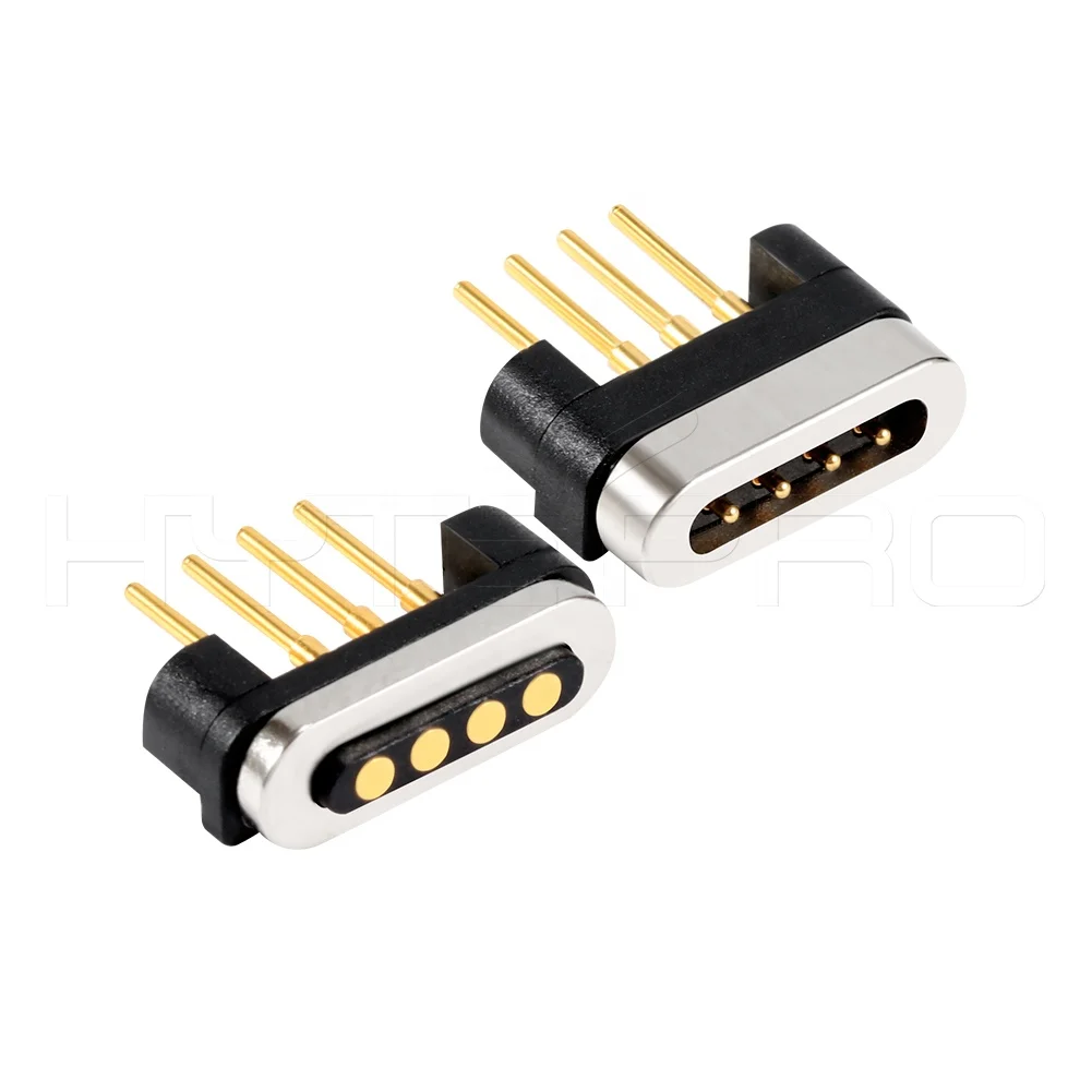 HytePro Straight Gold Finger 2 3 4 5 6 7 8 Pin Pogo Magnetic Usb Charger Wire Connector