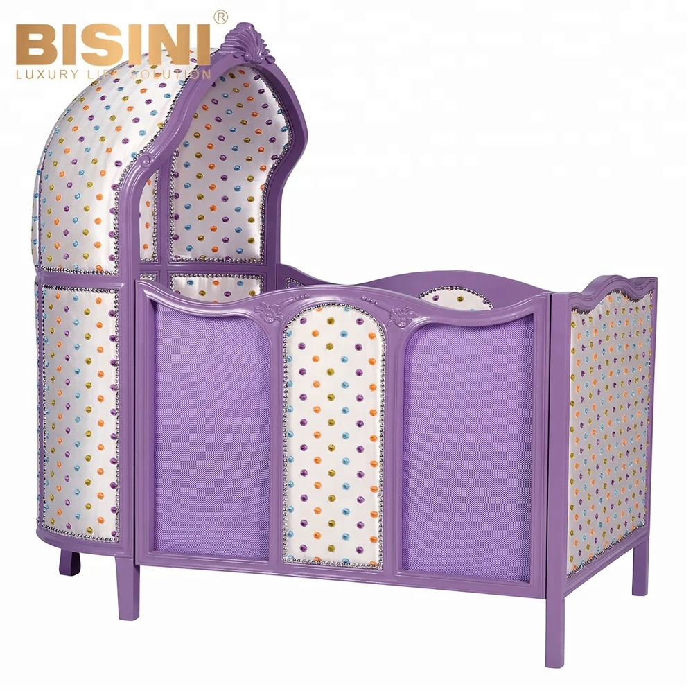 purple baby bed