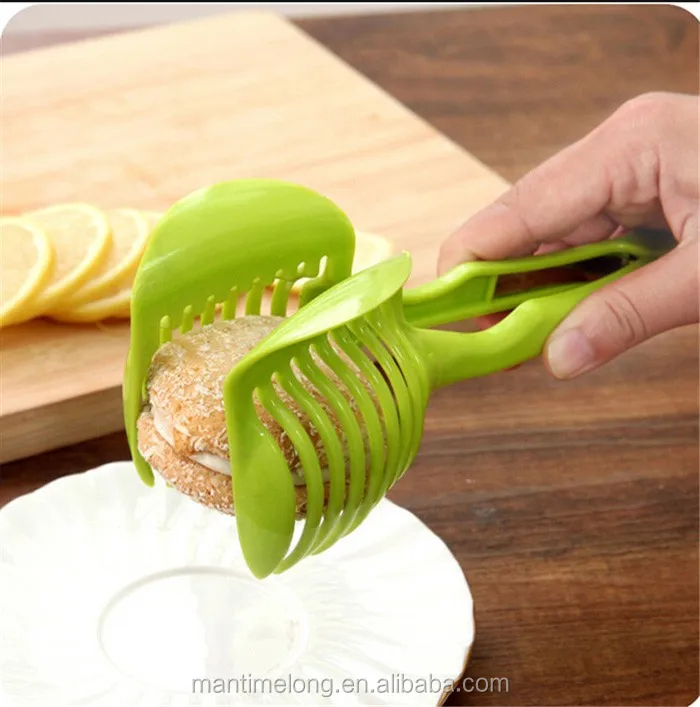 Plastic Potato Slicer Tomato Cutter Tool Shreadders Lemon Cutting Holder  Cooking Tools Kitchen Accessories