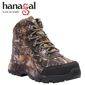 Hanagal Factory Price Good Quality Nylon Camouflage Winter Hunting Boots for hunting Men Women Waterproof Boots