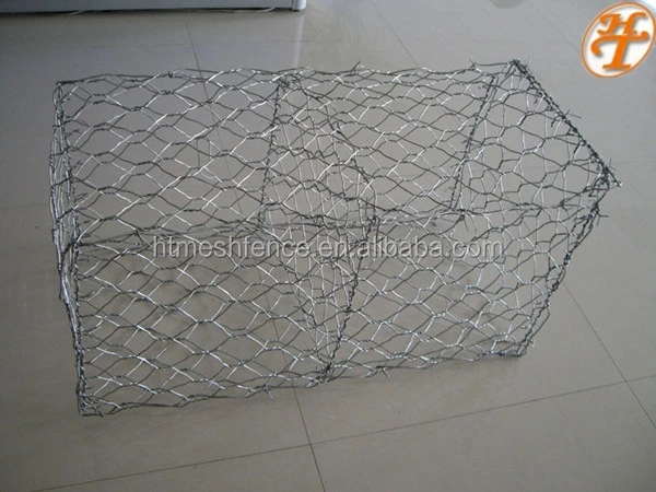 Габионная сетка с шестиугольной проволокой Galfan 2,2 мм, проволока диаметром 2,7 мм, двойное скручивание, размер сетки 60x80 мм для камня, речного дна