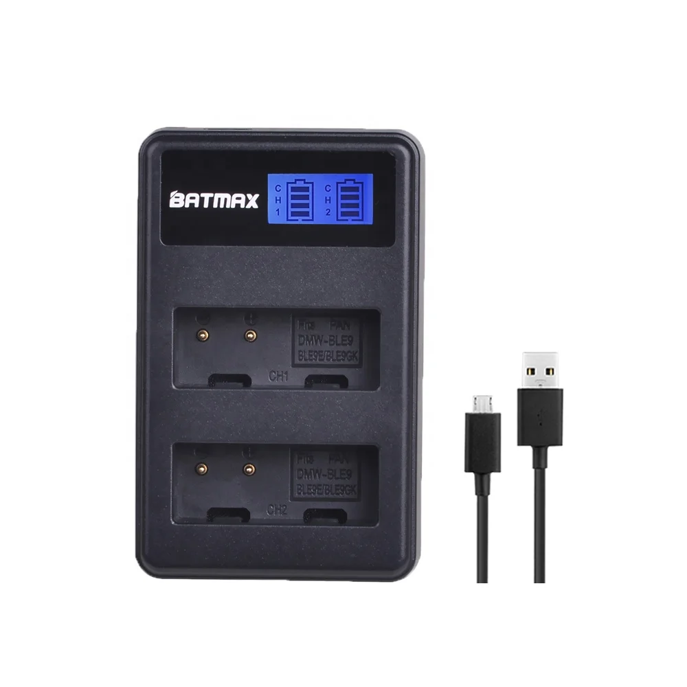 Оптовая продажа с фабрики DMW-BLG10 ДМВ BLG10 DMW-BLE9 BLE9 BPDC15 ЖК-зарядное устройство с двумя usb-портами для цифрового фотоаппарата Panasonic LUMIX GF5 GF6 GX7 LX100 GX80 GX85