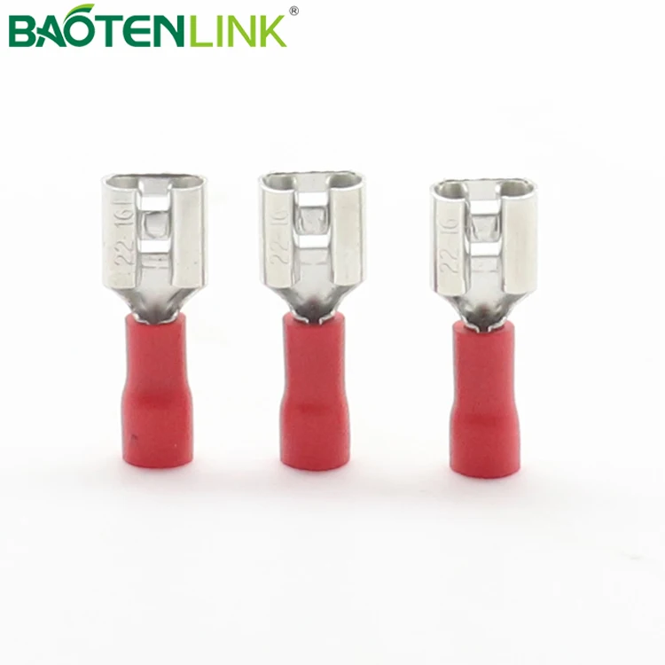 100 Stuks Messing Krimpklemmen - Elektrische Krimp-Terminals, Open, Niet Geïsoleerd, Corrosiebestendig