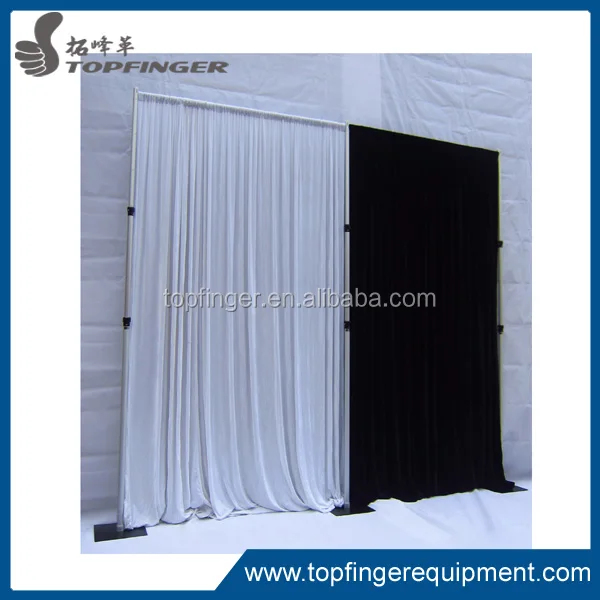 Самое лучшее обслуживание алюминиевый выдвижная труба пелерина стенд с драпировкой