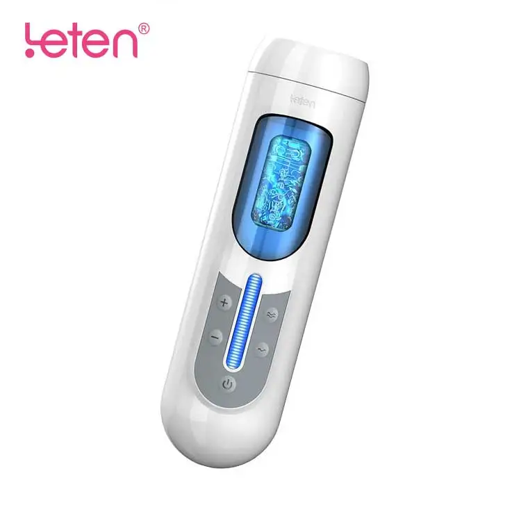 Leten A380 Automatic Thrusting Hands-Free Suction Safe Silicone Vagina Pocket Male Masturbation Aircraft Cup for Men Sex Toys
