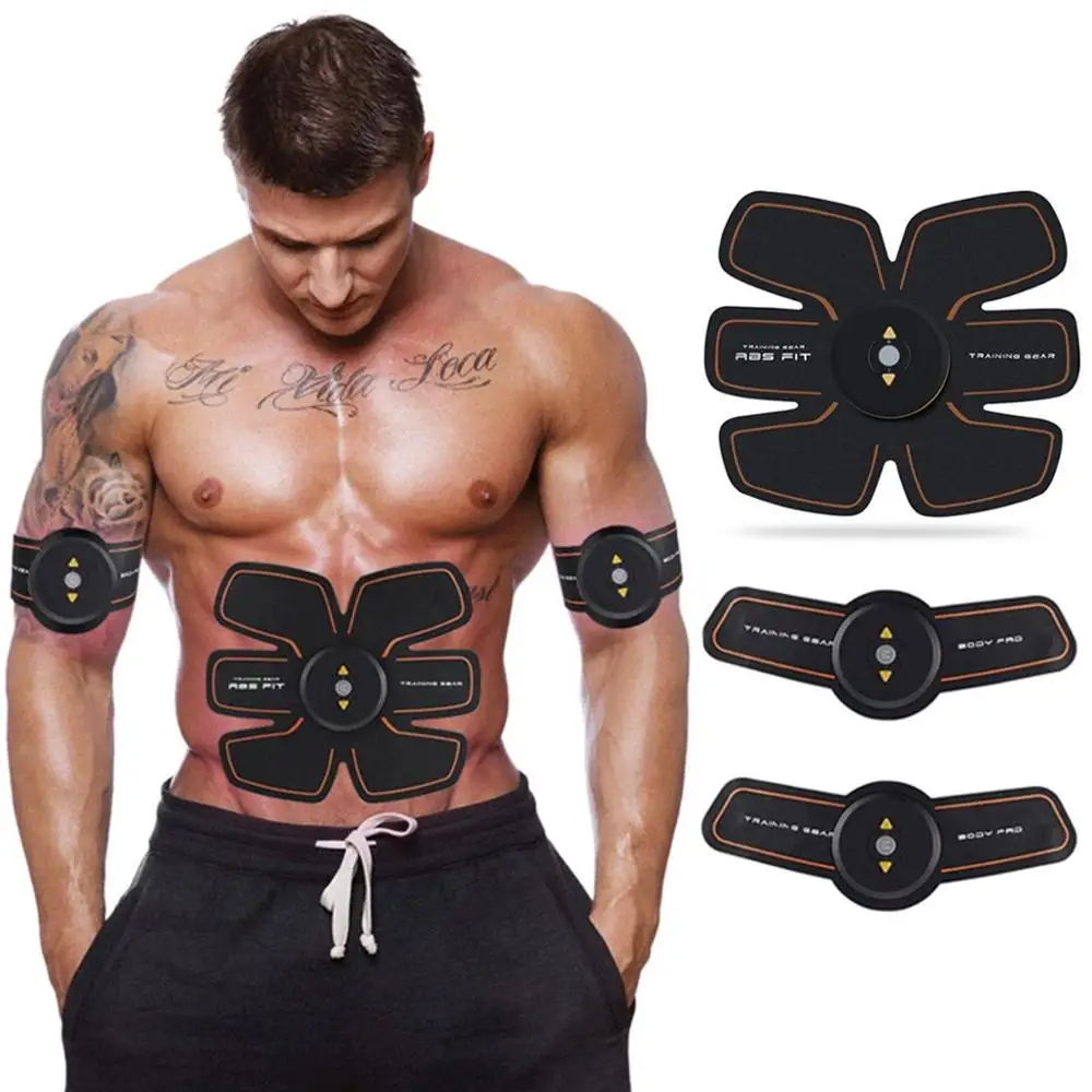 Abdominal Muscle Toner EMS Muscle ABS Stimulator Trainer Body Fit Belts Training 