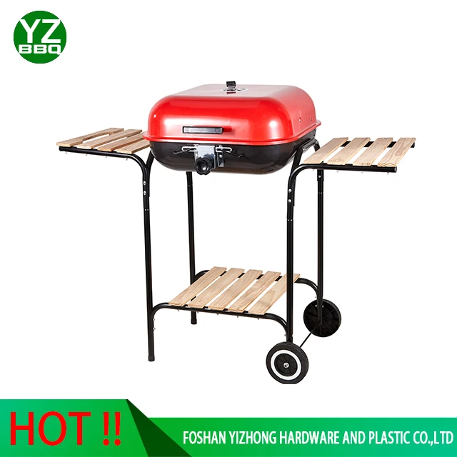 red charcoal grill