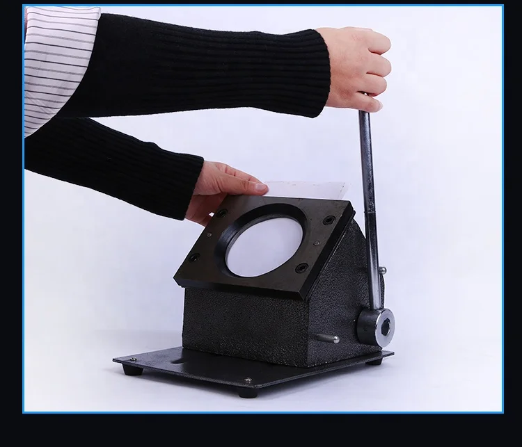 Manual Round Metal Badge Cutter Paper Cutter 75mm