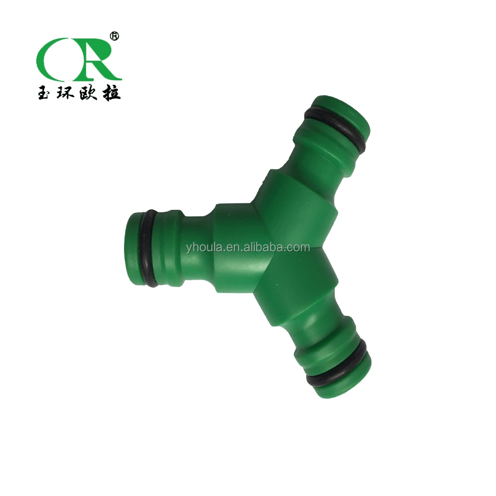 China factory universal Y shape quick connector plastic 3 ways quick connector adapter promotion ABS plastic quick hose splitter
