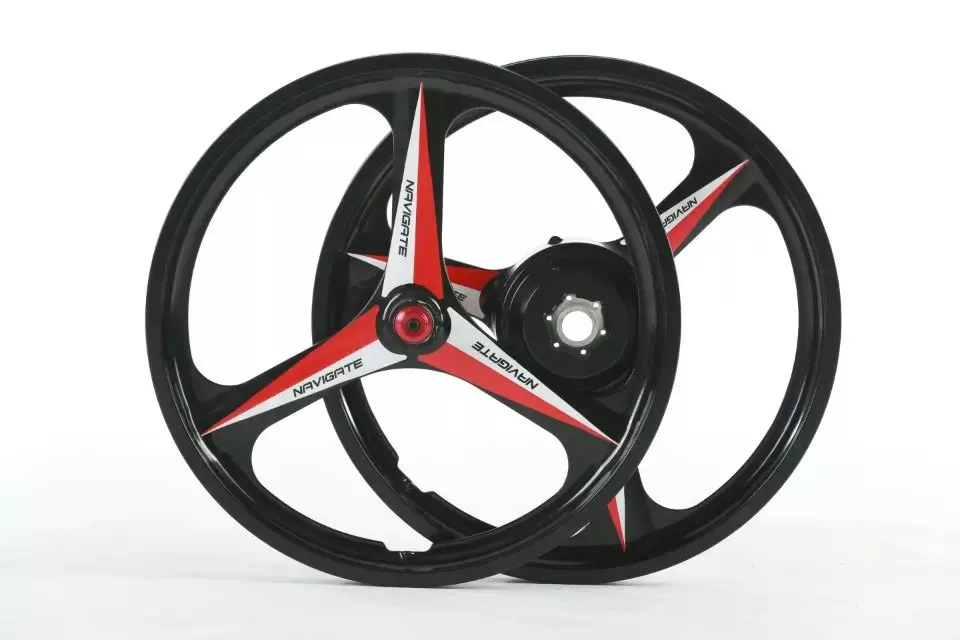 2018 New Style 3 Tri Spoke 20 Inch Spoke Integral Magnesium Alloy Electric Bike Wheel