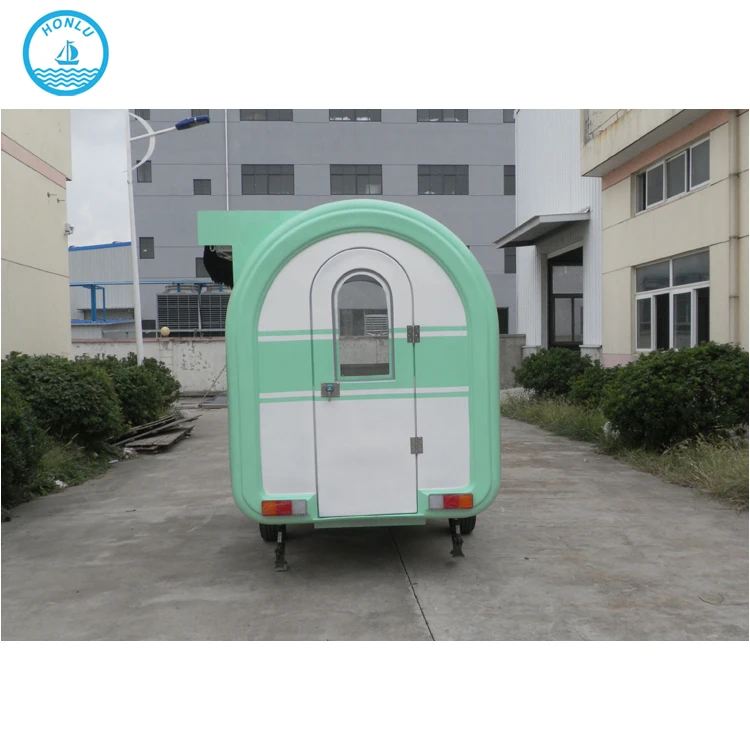 Mobile Cafe Carts Cone Trailer Pizza Shaved Ice Truck for Sale Europe