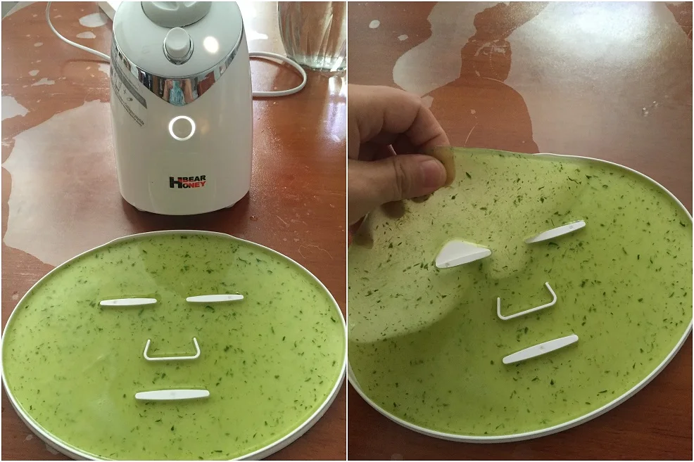green fruit mask