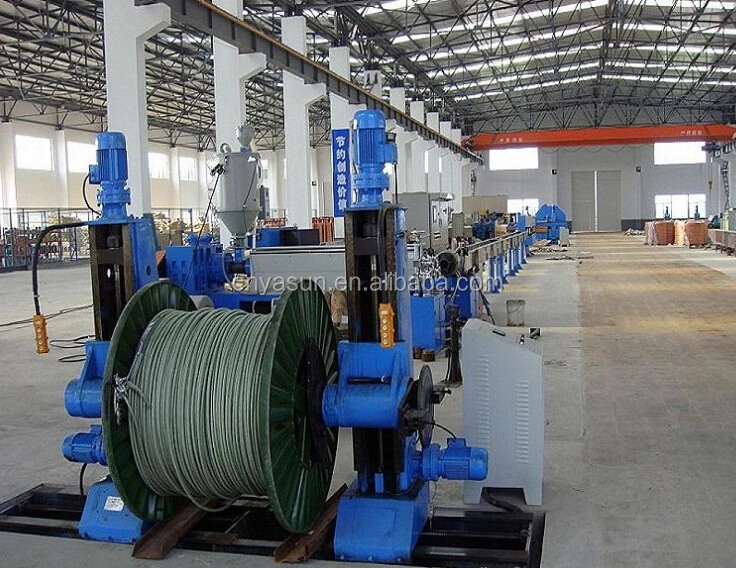 Power Cable Insulation Coating Extruder/ Plastic Coating Extrusion Machine