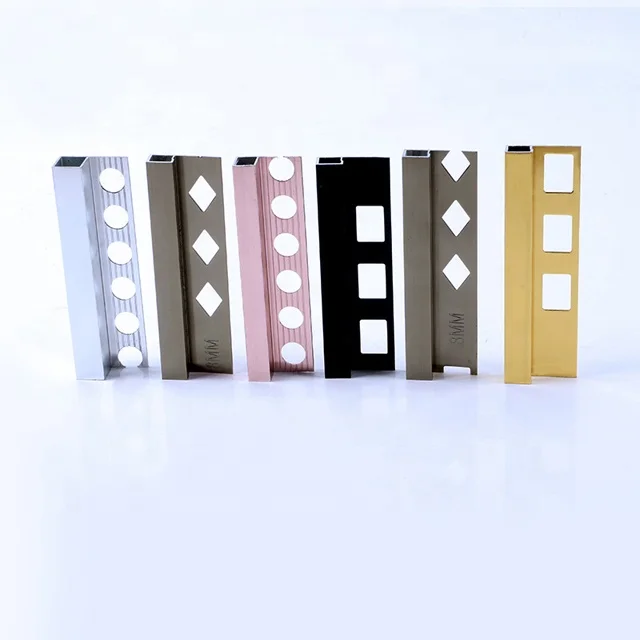 Factory Supply Ceramic Edge Protective Profile End Caps for Aluminum Tile Trim