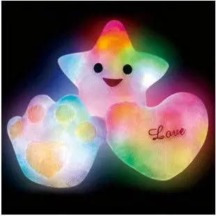 heart shaped light up pillow