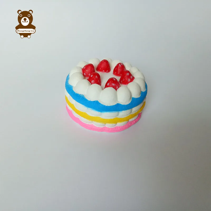 Полиуретановые Мягкие кавайные сжимаемые игрушки в виде фруктов медленно восстанавливающие форму огромные торты
