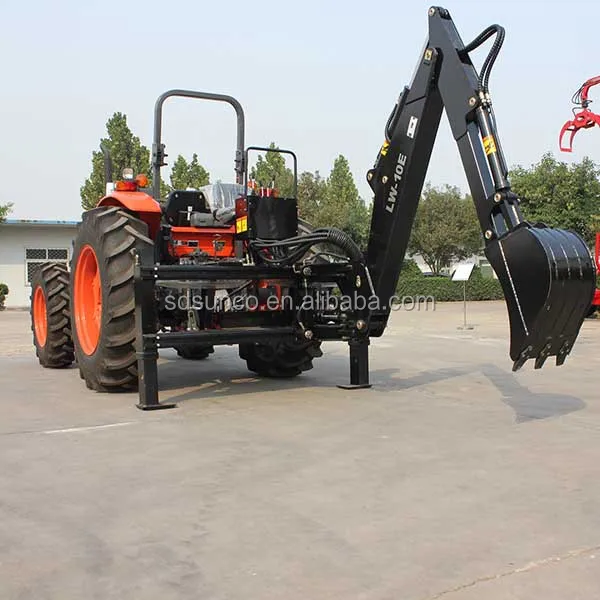 Kubota Small Garden Tractor Front End Loader Backhoe with SD Sunco in  Bucket Loader