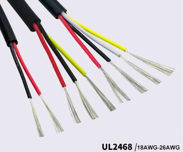 22AWG 20AWG 18AWG UL2464  4  Core  PVC Electrical Wire Power Cable