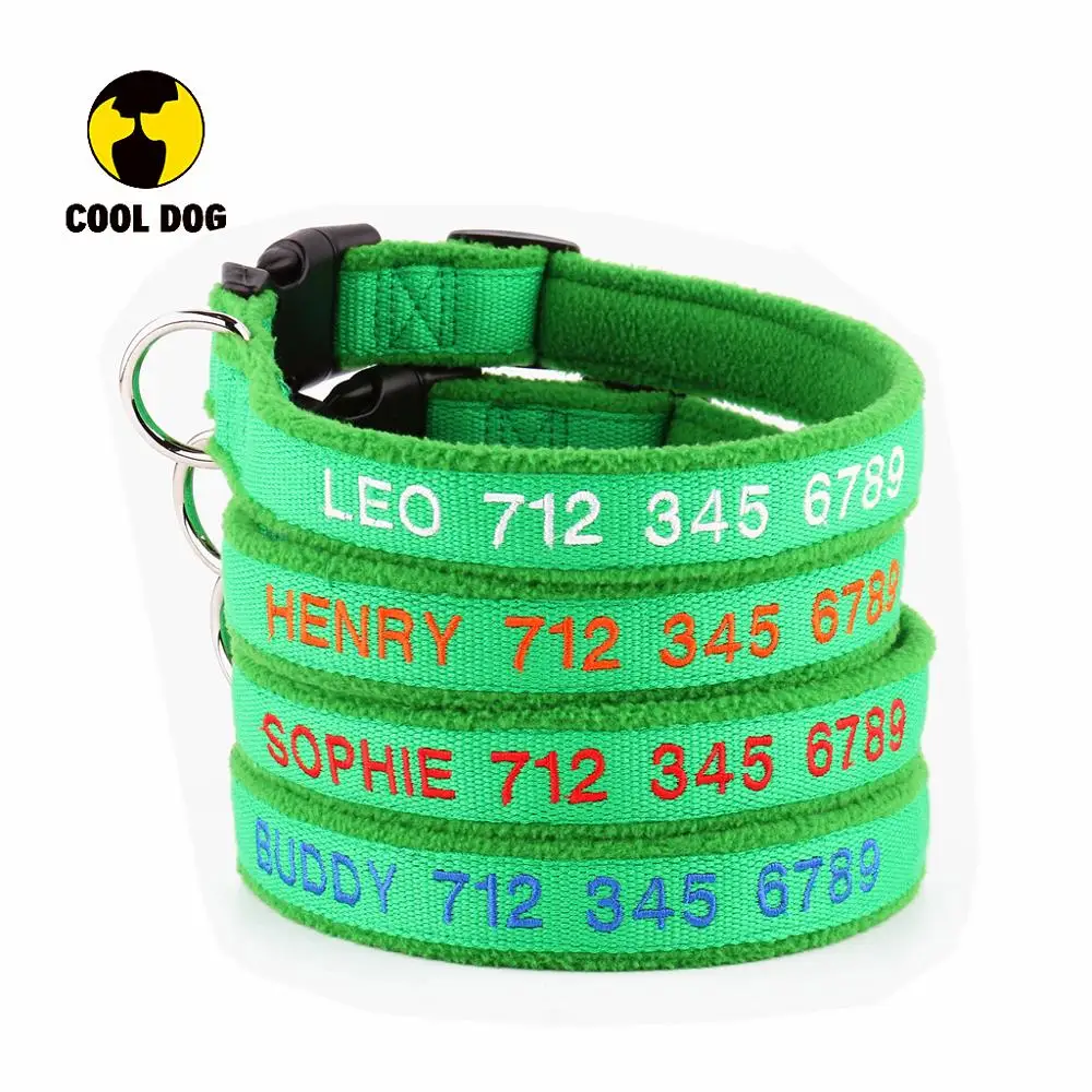 Cooldog Cd Xq 3115 2 Custom Neoprene Padded Personalized Embroidered Eco Bamboo Dog Collar With Name Phone Number Buy Personalized Dog Collar Embroidered Dog Collar Eco Bamboo Dog Collar Product On Alibaba Com