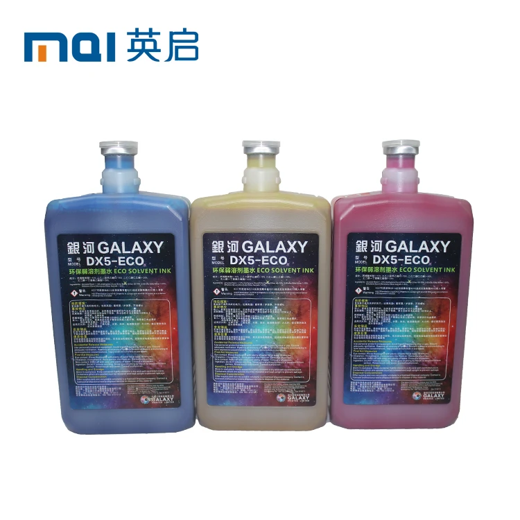 Оптовая продажа, китайские товары, 100% оригинальные чернила Galaxy dx5 для печатающей головки dx4/dx5/dx7