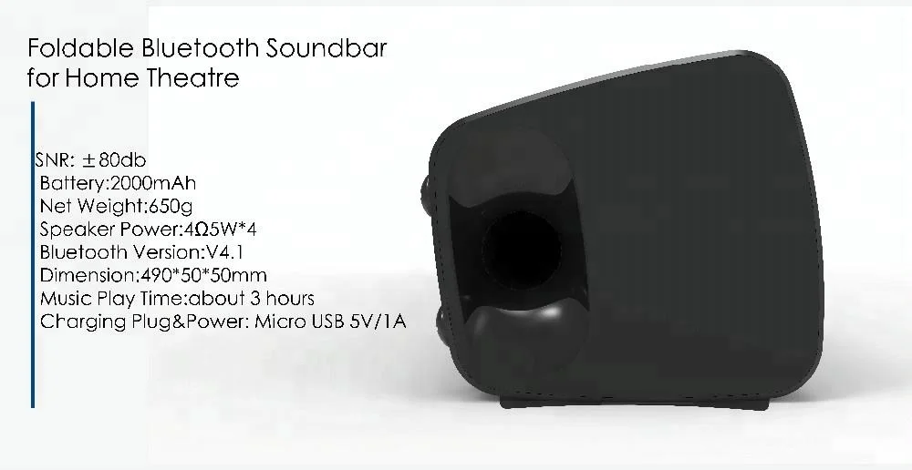 TWS Home Theatre Sound bar bluetooth Speaker for TV and Laptop