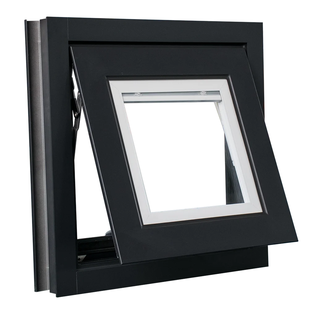 YY windows Factory Design Polycarbonate Window NFRC Certificate Awning Retractable Awning windows with Shutter