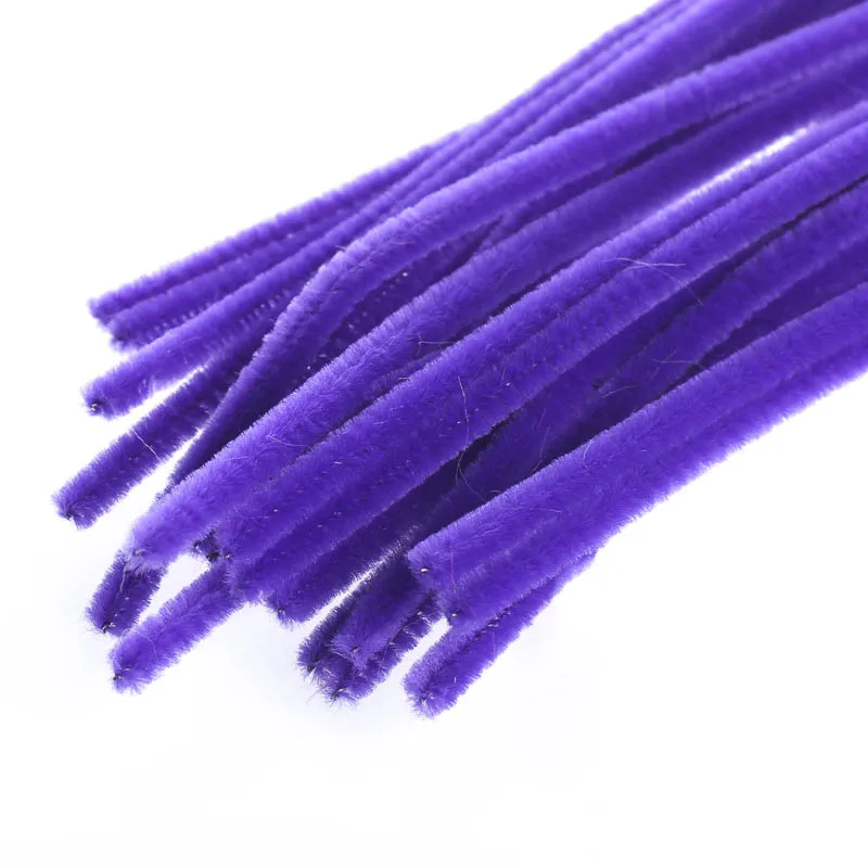 50X Purple Pipe Cleaners Chenille Stems Pipe Cleaner Stick Plain Colou –  Rainbowline Shop