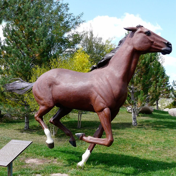 Outdoor Life Size Bronze Horse Statue for Garden