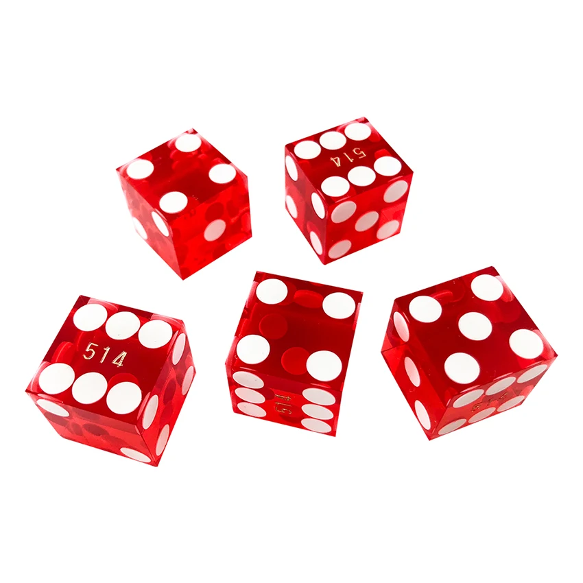 Yuanhe 19mm Seriallized Red Casino Dice And Matching Serial Numbers Set Of  5 19mm Casino Dice - Buy 19mm Casino Dice,Casino Dice,Casino Dice 19mm  Product on Alibaba.com