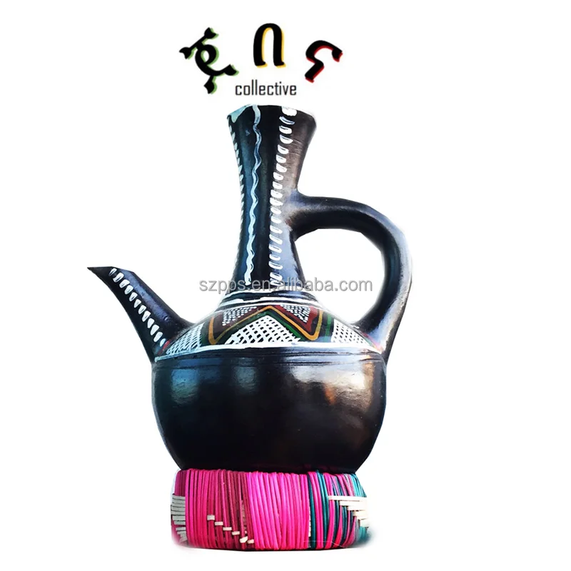 Ethiopian Clay Jebena - Coffee Pot