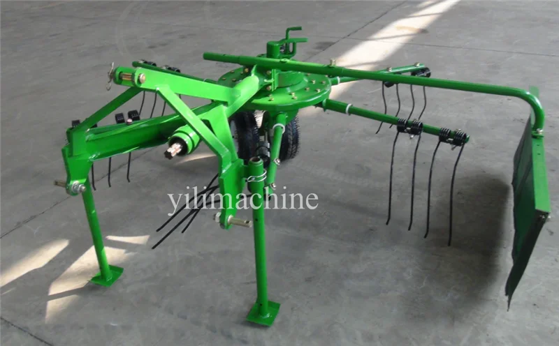 Tractor PTO Driven Grass Tedder and Rotary hay Rake for Sale