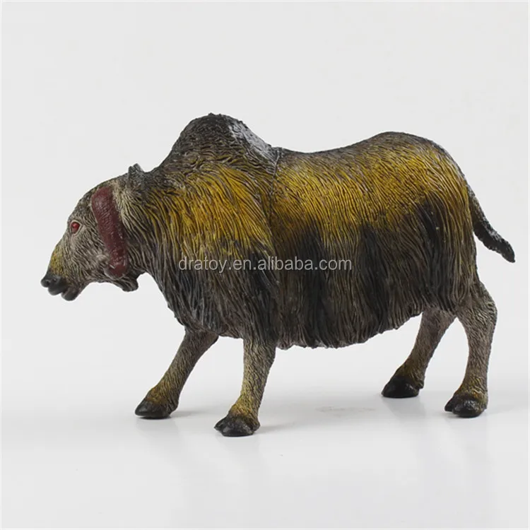 Doll House Shoppe Toy 3 Bison Figures Buffalo mul6032 Micro-Mini Miniature 