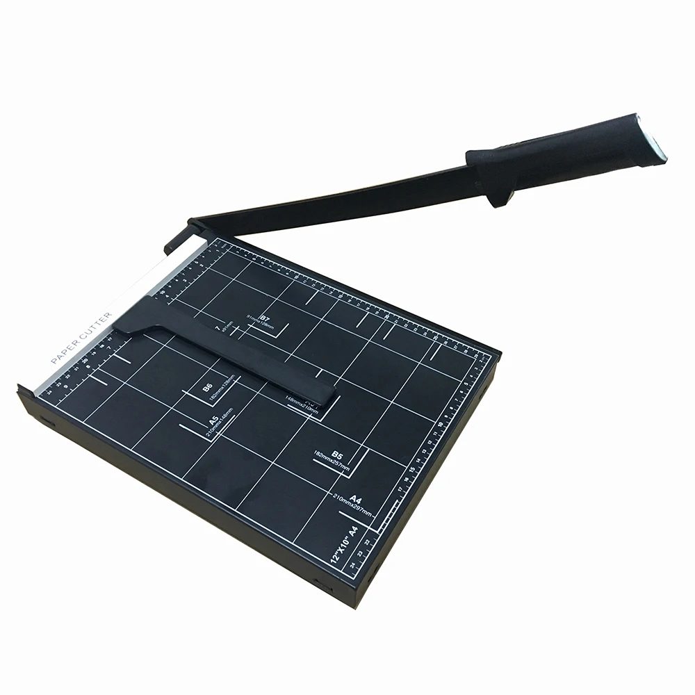 Bright Office Black Color A4 Manual Paper Cutter Metal Guillotine