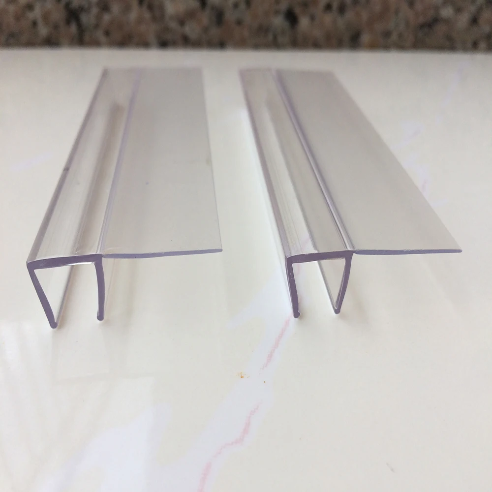 Hot F Type Soft Fin Shower Room Glass Door Waterproof Special PVC/PC Water Shower Seal Strip