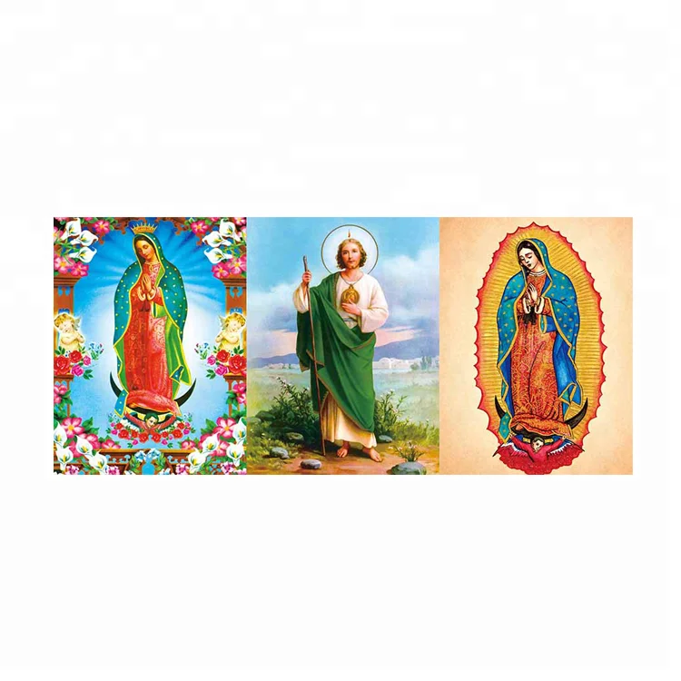 2018 3d Flip Picture of Virgin Mary with Baby 3 Pictures on One