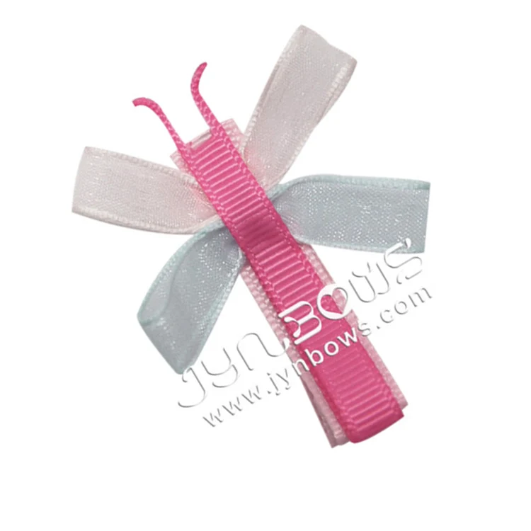 Розовые маленькие головные уборы лента с цветами аксессуары для волос головной убор зажимом детей