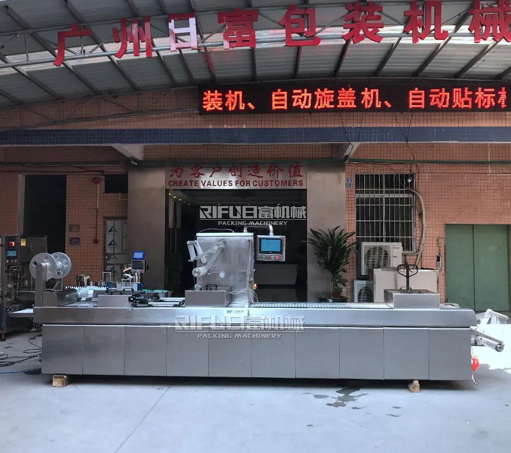 Автоматическое вакуумное упаковочное оборудование для термоформовки сэндвичей