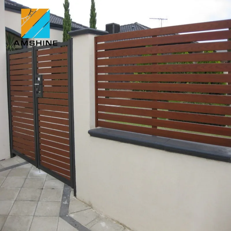 Different Style Easily Assembled Building Ventilation Black Aluminum Fence