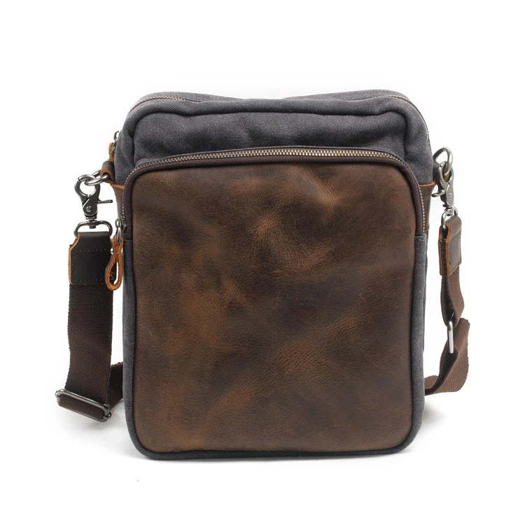 brown leather sling bolsa