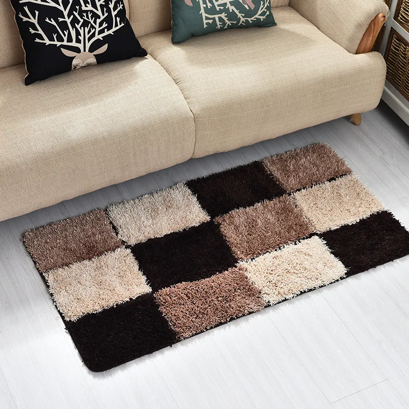 Антибактериальный квадратный коврик для ванной и коврики с высоким ворсом, коврик для туалета