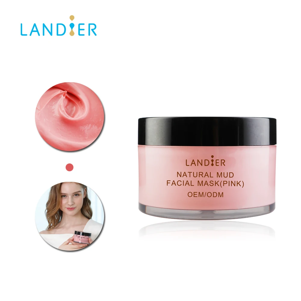 oem skin care pink clay facial mask antioxidant nourishing clay