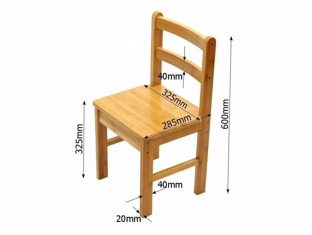 Bamboo Study Table With Chair for Kids Students Kids Table and Chair Set