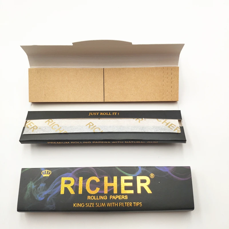 Яркая бумага для сигарет из конопли 14gsm от бренда RICHER