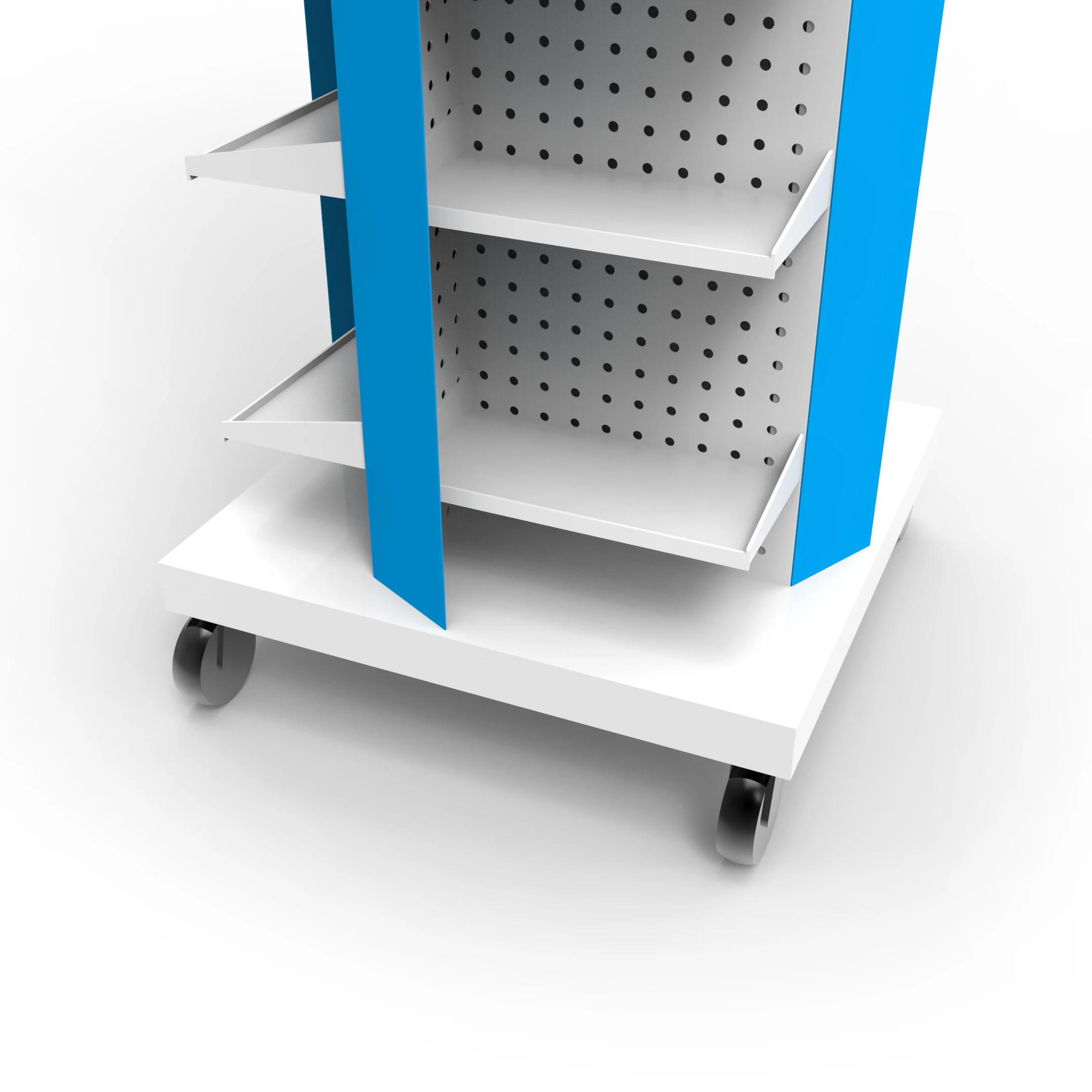 Customized Pegboard Rotating Display Stand Metal Pegboard Display Stand