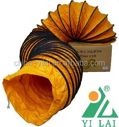 PVC Negative Pressure Flexible Duct for Portable Fan/ Large Diameter Pvc Flexible Ducting